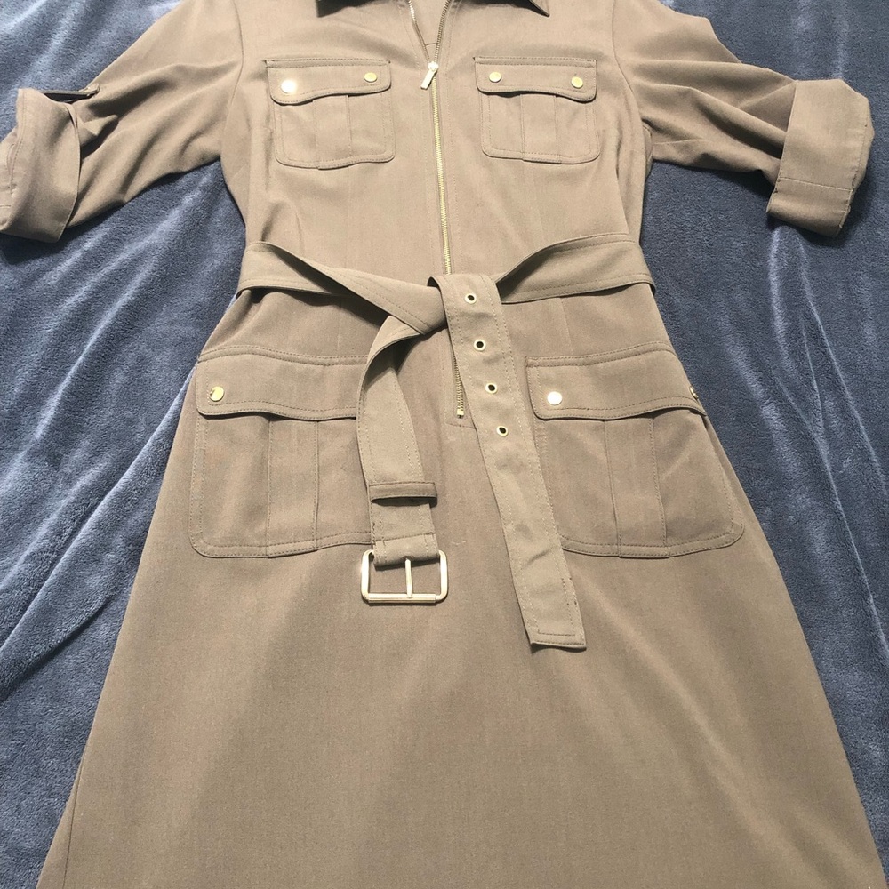 MICHAEL KORS Dress with gold zipper and buckle